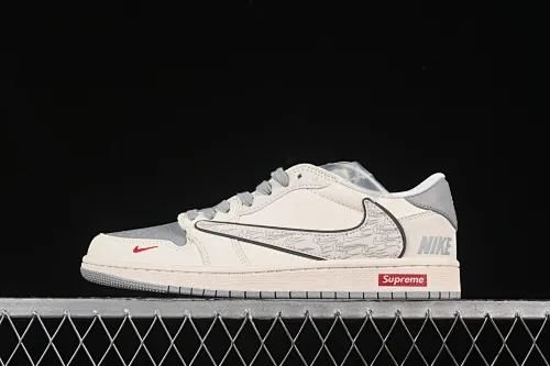 All categories Air Jordan Jordan series basketball shoes Air Jordan 1 Low high-end customized low-top sneakers Travis Scott x Fragment Design x Air Jordan 1 Low OG SP AJ1 Joe 1 multiple gray hooks low-top cultural casual sneakers XS7089-598